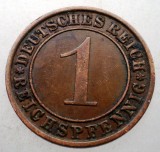 2.696 GERMANIA WEIMAR 1 REICHSPFENNIG 1932 A, Europa, Bronz