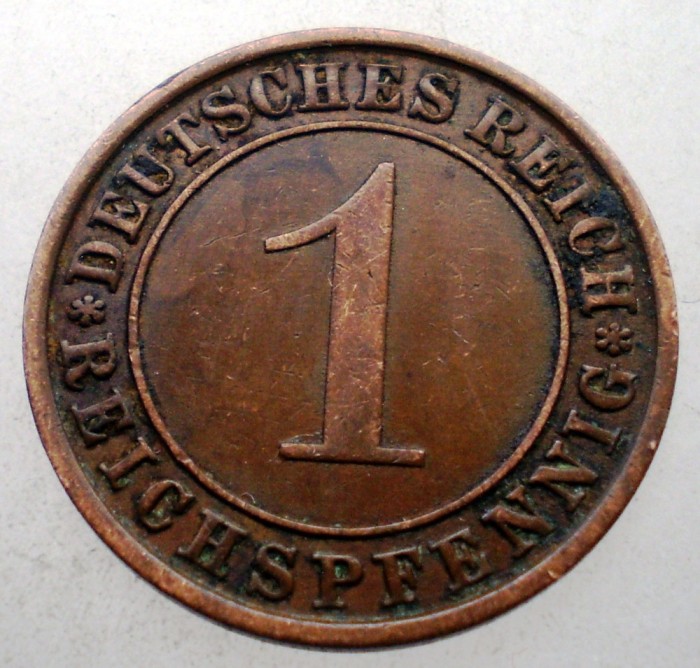 2.696 GERMANIA WEIMAR 1 REICHSPFENNIG 1932 A
