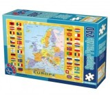 Super Puzzle Harta Europei - Puzzle copii, 240 Piese