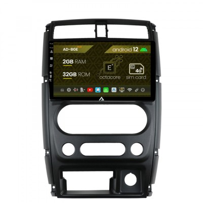 Navigatie Suzuki Jimny (2005+), Android 12, E-Octacore 2GB RAM + 32GB ROM, 9 Inch - AD-BGE9002+AD-BGRKIT315 foto