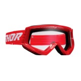 Ochelari Thor Combat Racer sticla clara rosii