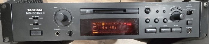 Minidisc Tascam MD-301MKII - Testat Play REC