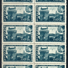 1945 LP180 I serie 50 de ani podul de la Cernavoda (bloc de 10) MNH