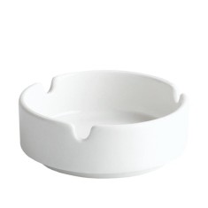 Set 12 Scrumiere Portelan Alb 8.5 cm &ndash; Scrumiere Mici Terasa