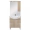 Mobilier complet de baie Bianca Plus 75, culoare stejar sonoma, deschidere pe dreapta