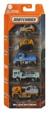 Set 5 masinute metalice Matchbox MBX Construction VII, scara 1:64