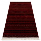 ORIENT 5132 covor visiniu / negru Oriental, cu franjuri, 300x400 cm