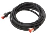 Patch cord S/FTP Cat6 LSZH Negru 3m