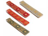 Set 4 suporturi betisoare parfumate lemn mango multicolor cm 5 x 26 H