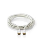 Cablu de alimentare si sincronizare USB type C 2.0 tata-tata 5A 100W, Nedis