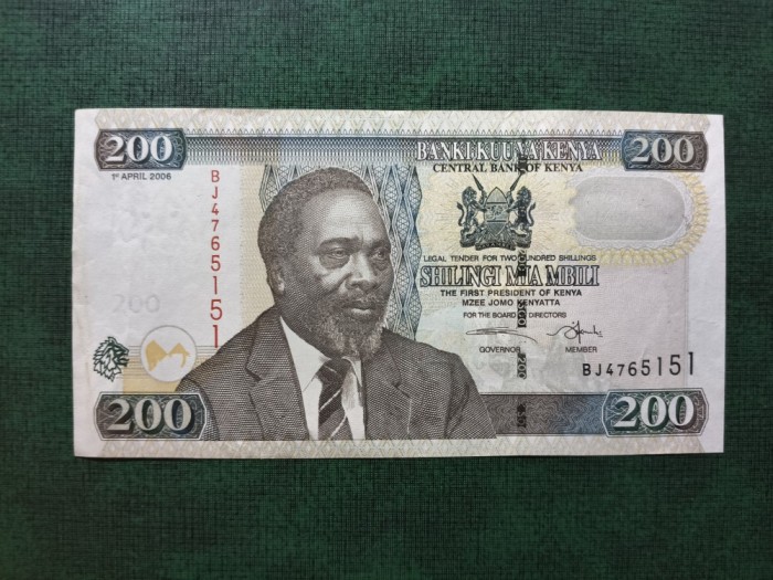 KENYA 200 SHILINGI 2006 SUPERBĂ