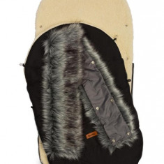 Sac de iarna Sensillo Eskimo Lana 100x46 cm Negru