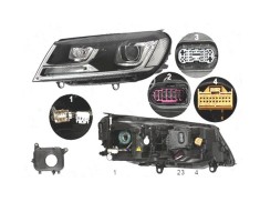Far VW TOUAREG (7P5), 2014-2018, Stanga, HELLA, bi-xenon; cu functie mascare faruri faza lunga; cu lumina timp de zi, tip LED; D3S+W5W+WY21W; electri foto