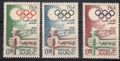 Maroc 1964 - Jocurile Olimpice Tokyo, serie neuzata