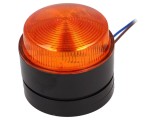 Semnalizator luminos MOF AJANG Portocaliu 85-265VAC IP67 Flash &Oslash;75x50mm Serie X80
