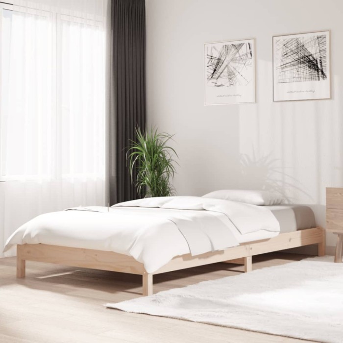 vidaXL Pat stivuibil, 75x190 cm, lemn masiv de pin 820407