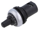 Potenţiometru FINDER 22mm &Oslash;22mm IP66, singură tură, cod 087.02.2