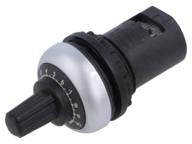 Potenţiometru FINDER 22mm &Oslash;22mm IP66, singură tură, cod 087.02.2