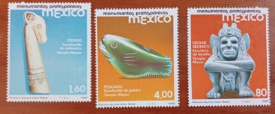 MEXIC-&amp;#039;&amp;#039;ARTA PRECOMUMBIANA&amp;#039;&amp;#039; SET de 3v-MNH NESTAMP. -Calitate EXTRA foto