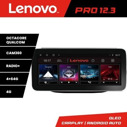 Navigatie JEEP COMPASS 2017 Manual K-732 Lenovo PRO 4+64 12.3 inch qled android 4G DSP gps internet CarStore Technology