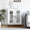 VidaXL Dulap, alb extralucios, 69,5x34x90 cm, lemn compozit
