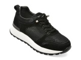 Cumpara ieftin Pantofi sport FLAVIA PASSINI negri, WM12, din material textil si piele naturala