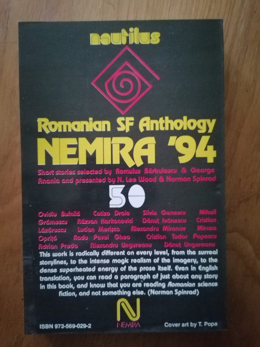 ROM&Acirc;NIAN SF ANTHOLOGY NEMIRA &#039;94. S. F.