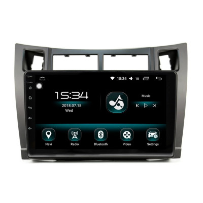 Navigatie Auto Multimedia cu GPS Toyota Yaris (2005 - 2012), Android, Display 9 inch, 2GB RAM +32 GB ROM, Internet, 4G, Aplicatii, Waze, Wi-Fi, USB, B foto