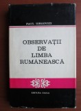 Paul Iorgovici - Observatii de limba rumaneasca (1979, editie cartonata)