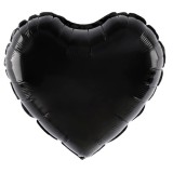 Balon din Folie Metalizata, Umflare cu Aer sau Heliu Negru