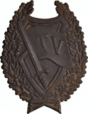 Insigna regimentala &amp;lt; Regimentul Tudor Vladimirescu &amp;gt; 15-XI-1943 foto