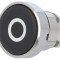 Comutator apăsare 22mm negru