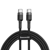 Cablu Baseus Cafule USB-C PD2.0 60W 20V 3A 1m gri+negru