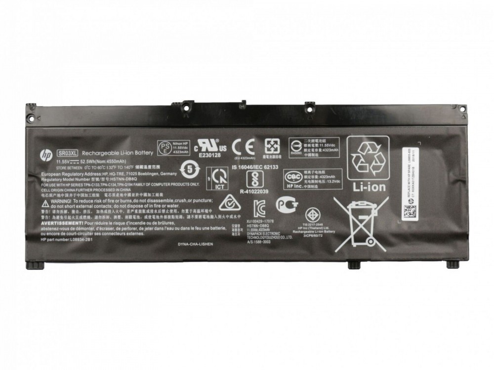 Baterie Laptop, HP, Pavilion Gaming 15-CX, 15T-CX, TPN-C133, SR03XL,  11.55V, 4550mAh, 52.5Wh | Okazii.ro