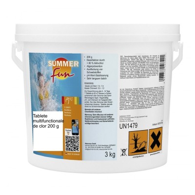 Clor multifunctional tablete pentru piscina Summer Fun, 3 kg foto
