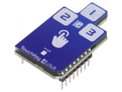 Touch Key 4 Click - Tastatură Capacitivă 3 Taste I2C CAP1293 foto