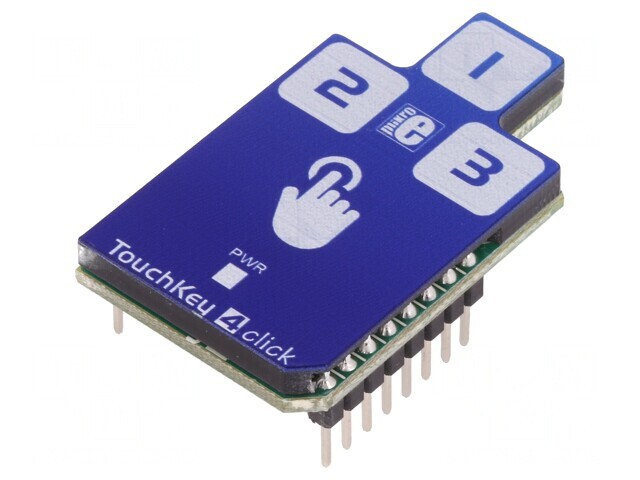 Touch Key 4 Click - Tastatură Capacitivă 3 Taste I2C CAP1293