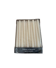 Lumanare Conica Gala Alb, set 50 buc, 25 cm,Timp Ardere 7 ore, Culoare Alb