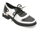 Cumpara ieftin Pantofi GRYXX alb-negru, ZIMBASIZ, din piele naturala