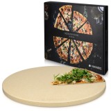 Piatra de pizza Navaris, rotunda, 35 cm, rezistenta pana la 800&deg;C, 46220.01