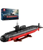 Cumpara ieftin Set construcție Reobrix 33049 &ndash; Submarin nuclear clasa Los Angeles, 2988 piese, 65 cm, LED, 14+