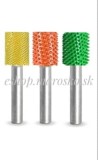 Biax sculptura lemn SABURR - Cap cilindric SAFE 13mm X 19mm, Granulatie Saburr ASPRA - VERDE