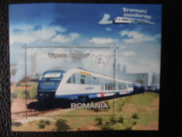 Romania-Trenuri moderne-bloc nestampilat