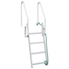 vidaXL Scară de doc Altele Manual Argintiu 58 x 77 x 166 cm Aluminiu