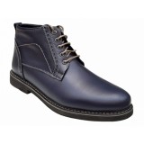 Ghete casual barbati, din piele naturala (imblanite) TOMAS, Bleumarin, GKR20BLM