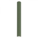 Lampă De Tavan Karbon Verde Măsliniu Din Aluminiu, 1 Bec Tub Minimalist De Interior.