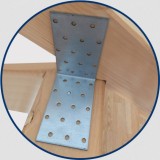 Vinclu pentru lemn, coltar, 60x60x60x2mm, J-MS-666, VenusDsh,163180