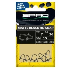 Agrafa Rapida Spro Hd Snap Matte Black, 5mm, 18kg, 15buc/plic foto