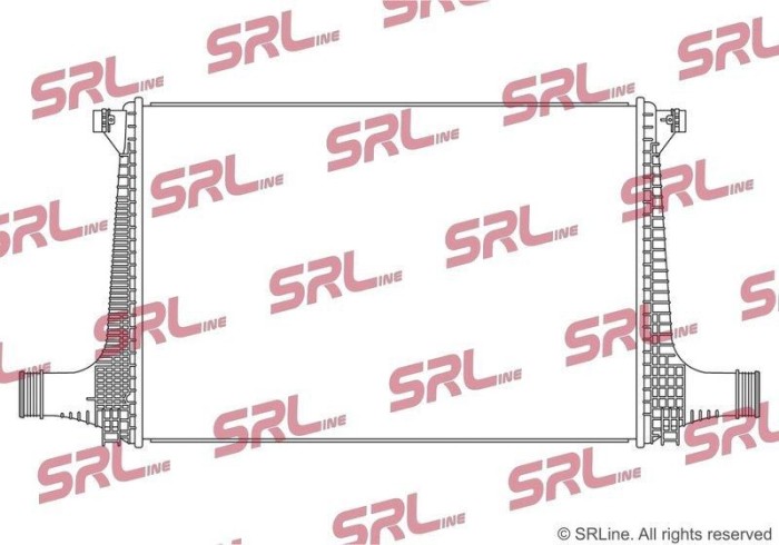 Intercooler Audi Q7 15-, Q8 18-; Vw Touareg 18-, motor: 3.0 d, Mhev, 678x474x32, SRLine, Aluminiu/ Plastic brazat, 4M0145805J; 4M0145805L