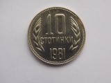 10 STOTINKI 1981 BULGARIA-COMEMORATIVA